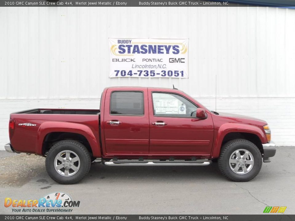 2010 GMC Canyon SLE Crew Cab 4x4 Merlot Jewel Metallic / Ebony Photo #1