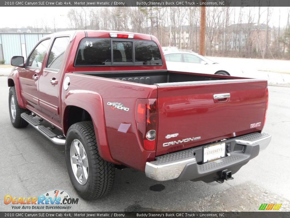 2010 GMC Canyon SLE Crew Cab 4x4 Merlot Jewel Metallic / Ebony Photo #3