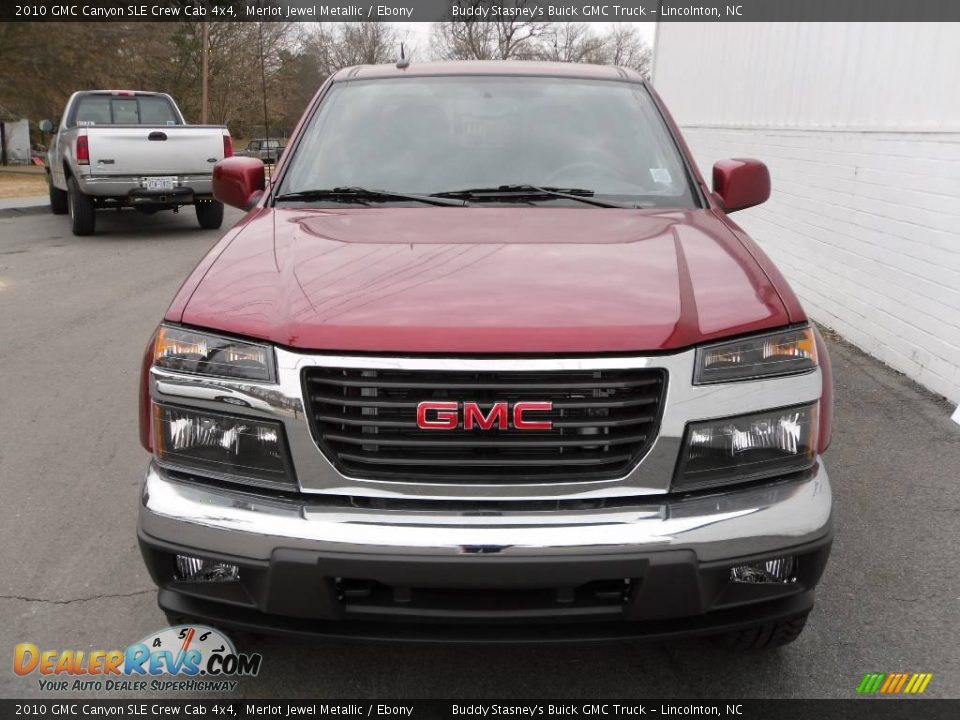 2010 GMC Canyon SLE Crew Cab 4x4 Merlot Jewel Metallic / Ebony Photo #7