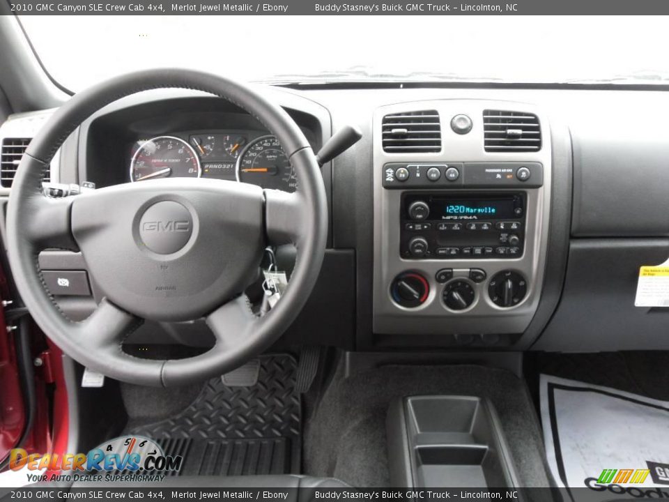 2010 GMC Canyon SLE Crew Cab 4x4 Merlot Jewel Metallic / Ebony Photo #13