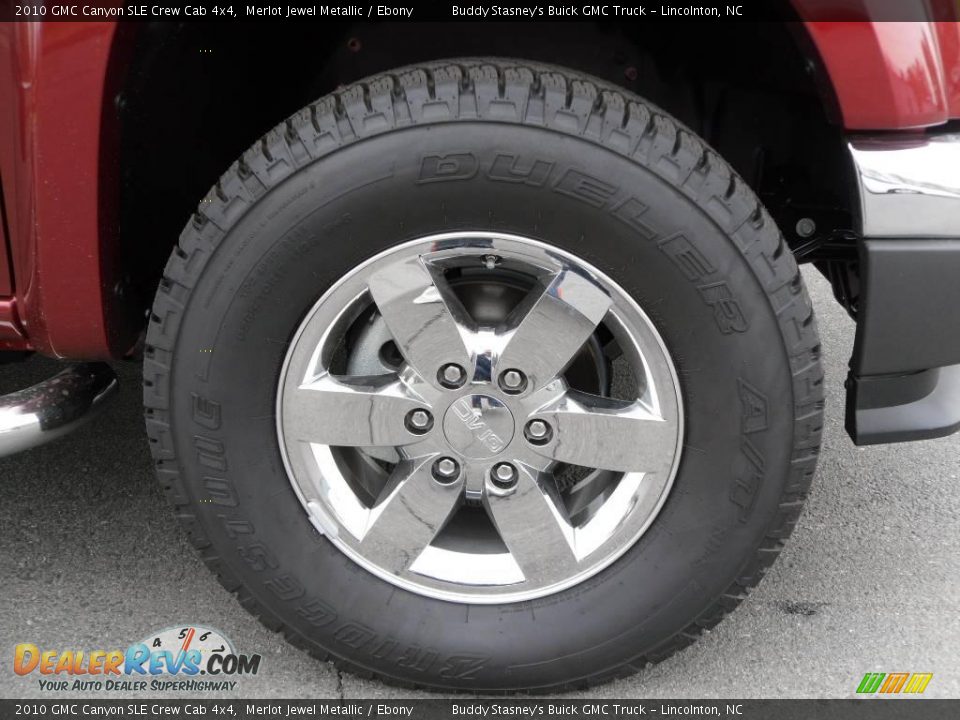 2010 GMC Canyon SLE Crew Cab 4x4 Merlot Jewel Metallic / Ebony Photo #22