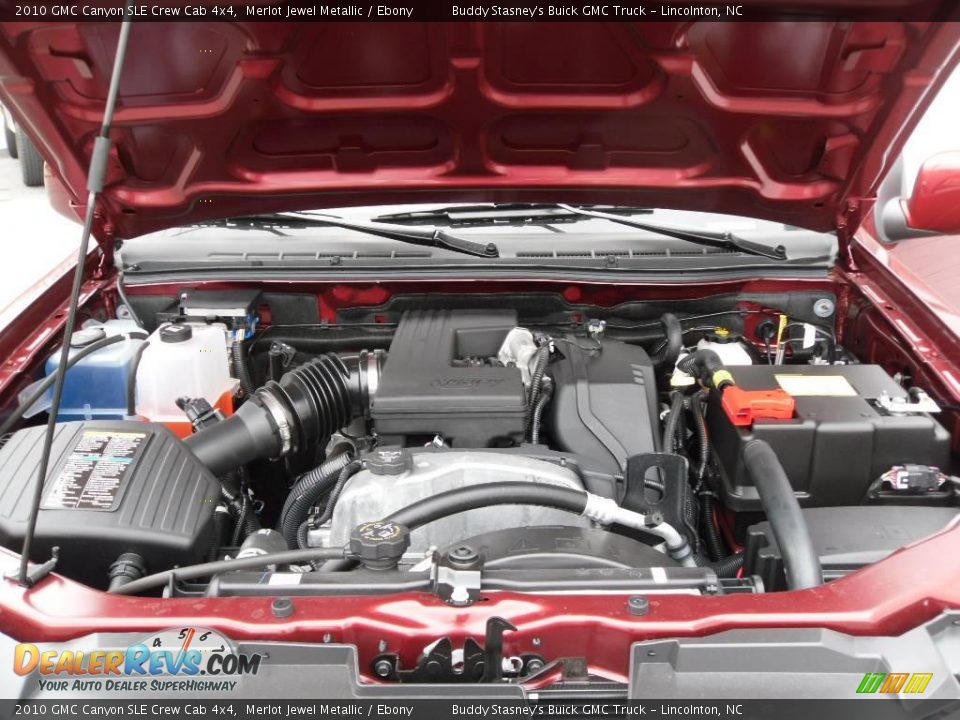 2010 GMC Canyon SLE Crew Cab 4x4 Merlot Jewel Metallic / Ebony Photo #23