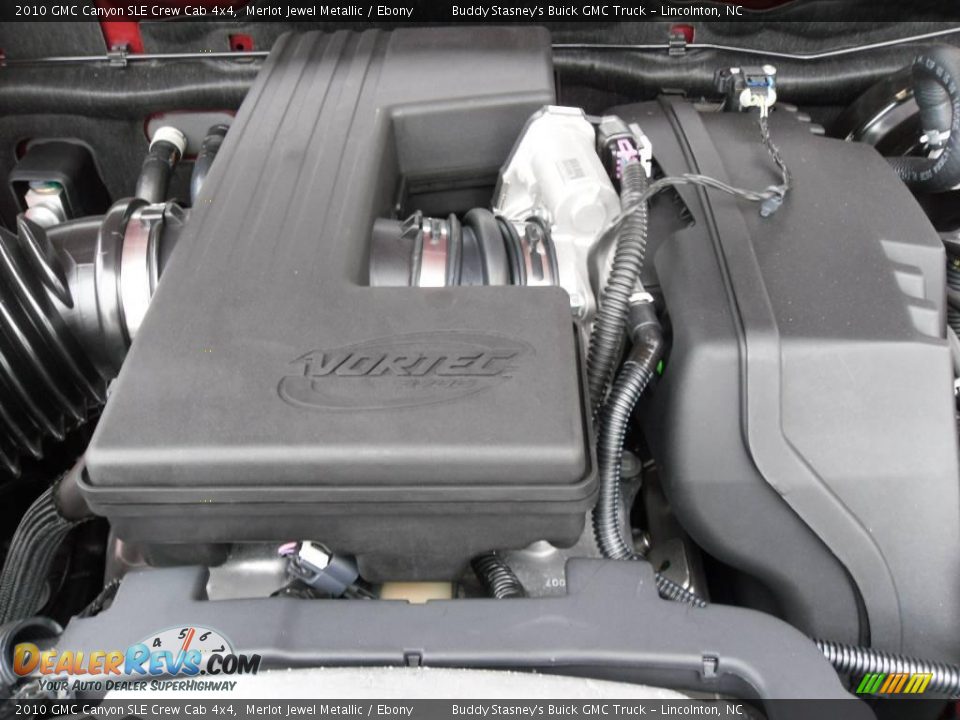 2010 GMC Canyon SLE Crew Cab 4x4 Merlot Jewel Metallic / Ebony Photo #24