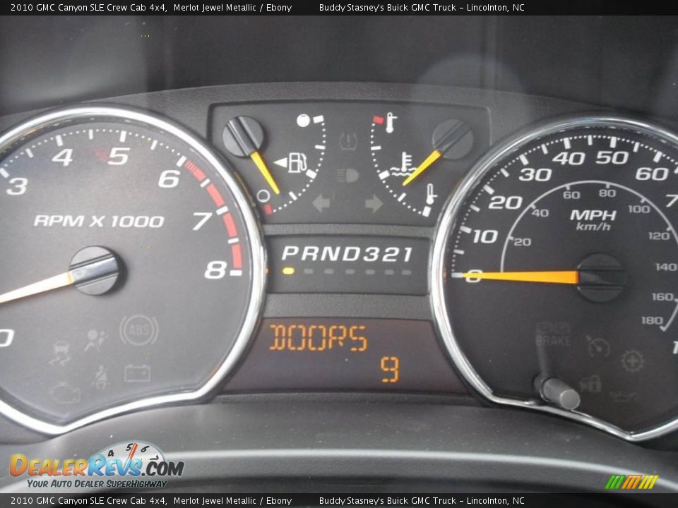 2010 GMC Canyon SLE Crew Cab 4x4 Merlot Jewel Metallic / Ebony Photo #25