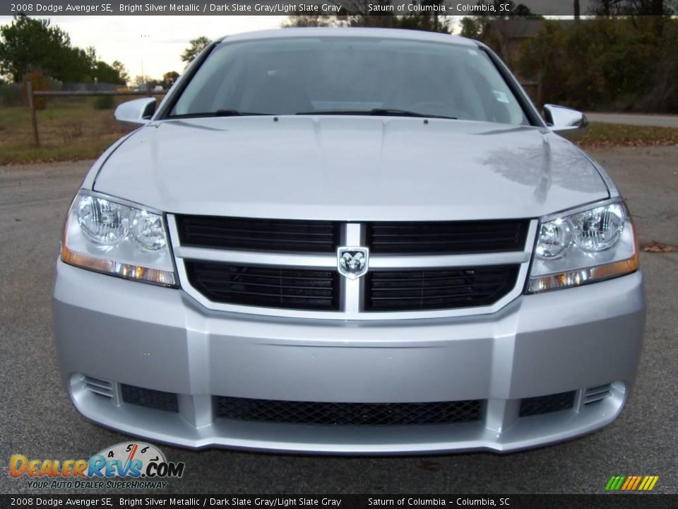 2008 Dodge Avenger SE Bright Silver Metallic / Dark Slate Gray/Light Slate Gray Photo #3
