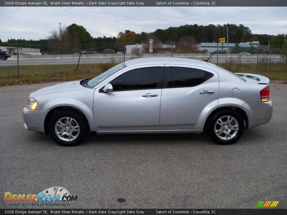 2008 Dodge Avenger SE Bright Silver Metallic / Dark Slate Gray/Light Slate Gray Photo #5