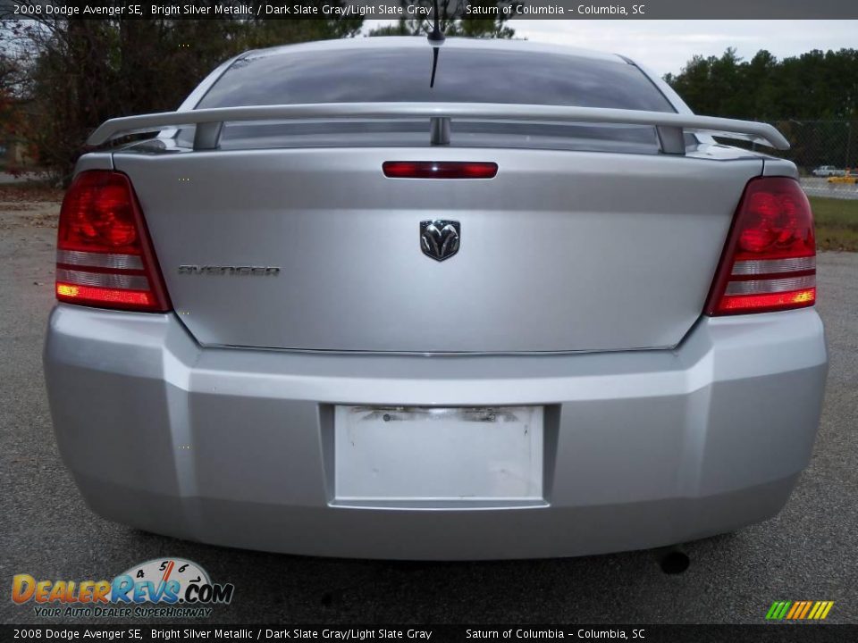 2008 Dodge Avenger SE Bright Silver Metallic / Dark Slate Gray/Light Slate Gray Photo #8