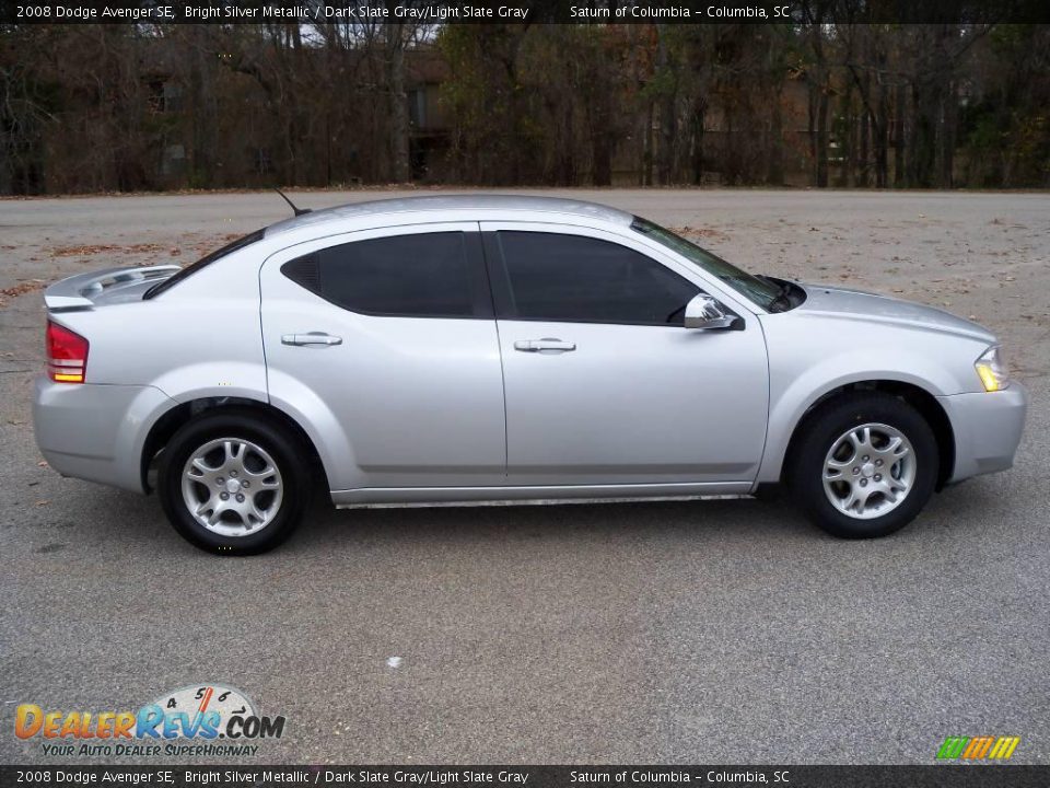2008 Dodge Avenger SE Bright Silver Metallic / Dark Slate Gray/Light Slate Gray Photo #10