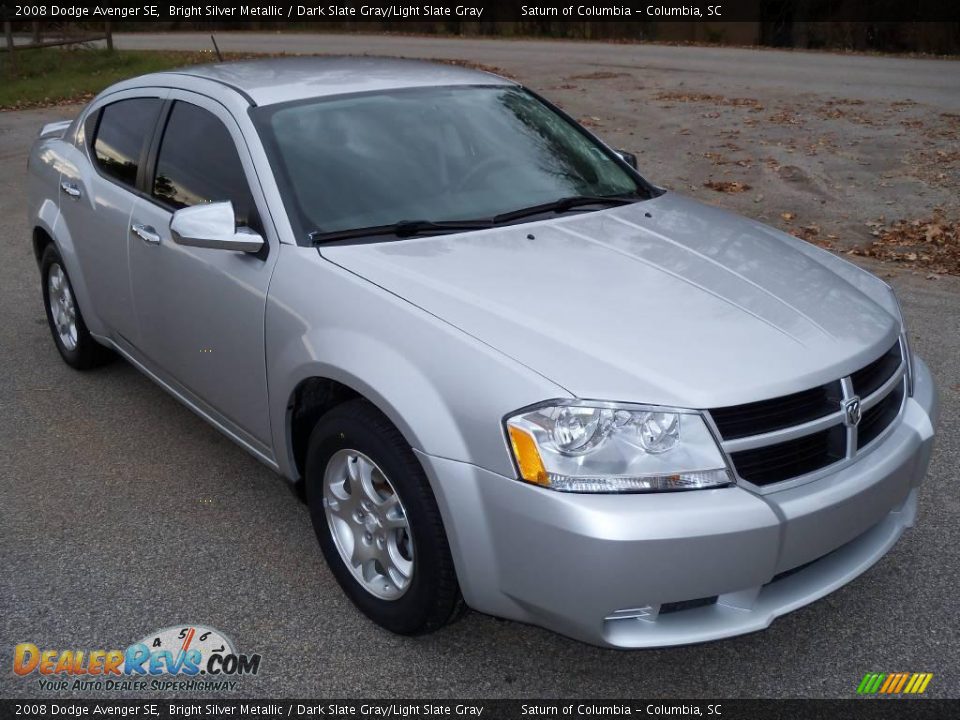 2008 Dodge Avenger SE Bright Silver Metallic / Dark Slate Gray/Light Slate Gray Photo #11