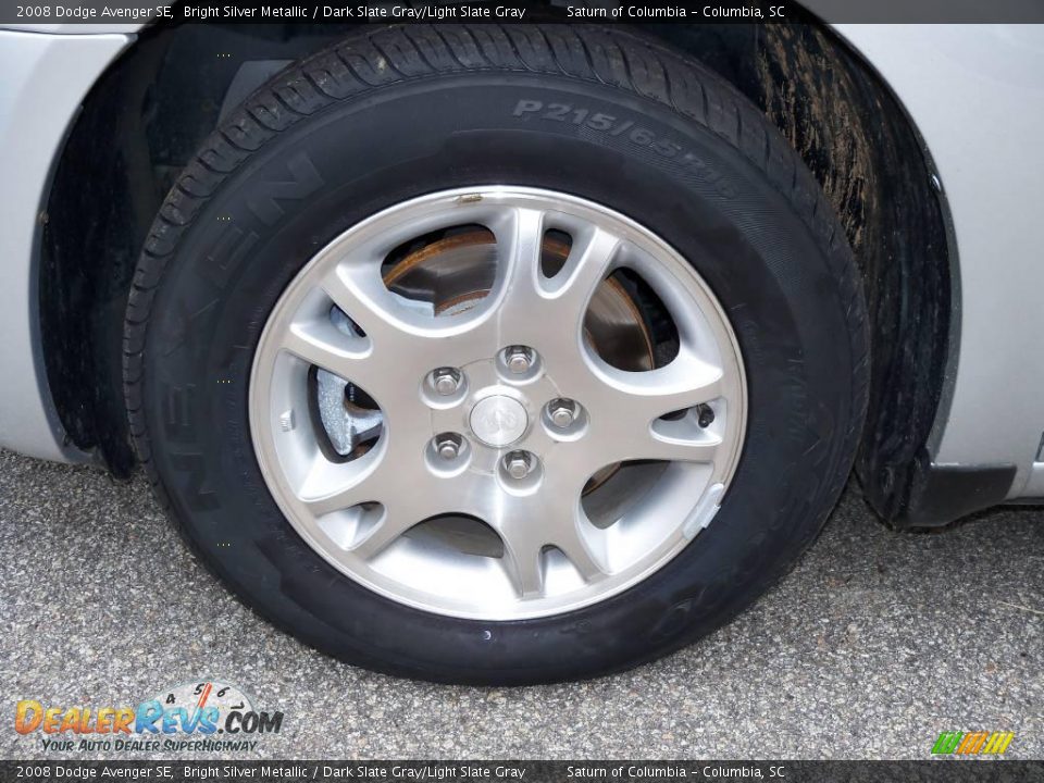 2008 Dodge Avenger SE Bright Silver Metallic / Dark Slate Gray/Light Slate Gray Photo #12