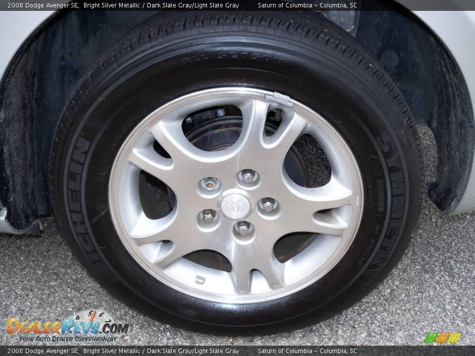 2008 Dodge Avenger SE Bright Silver Metallic / Dark Slate Gray/Light Slate Gray Photo #13