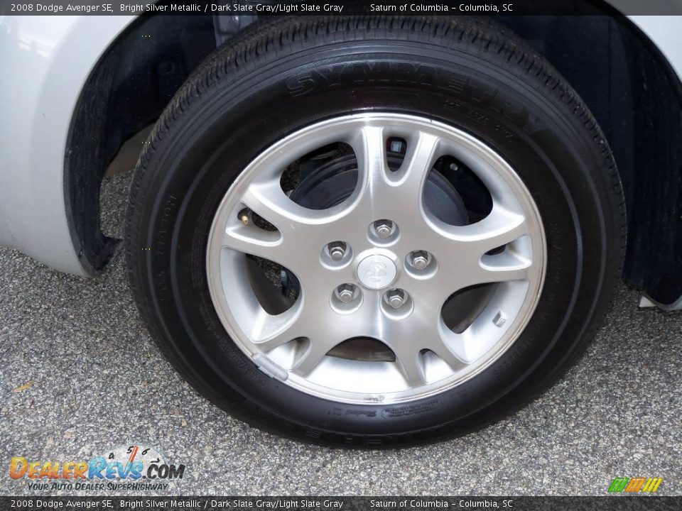 2008 Dodge Avenger SE Bright Silver Metallic / Dark Slate Gray/Light Slate Gray Photo #14