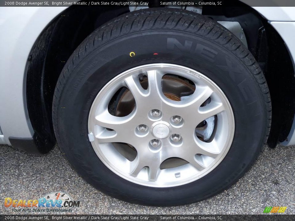 2008 Dodge Avenger SE Bright Silver Metallic / Dark Slate Gray/Light Slate Gray Photo #15