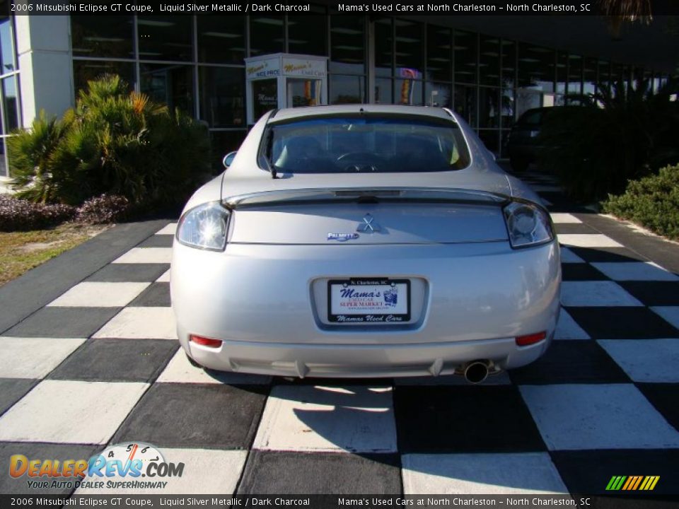 2006 Mitsubishi Eclipse GT Coupe Liquid Silver Metallic / Dark Charcoal Photo #8