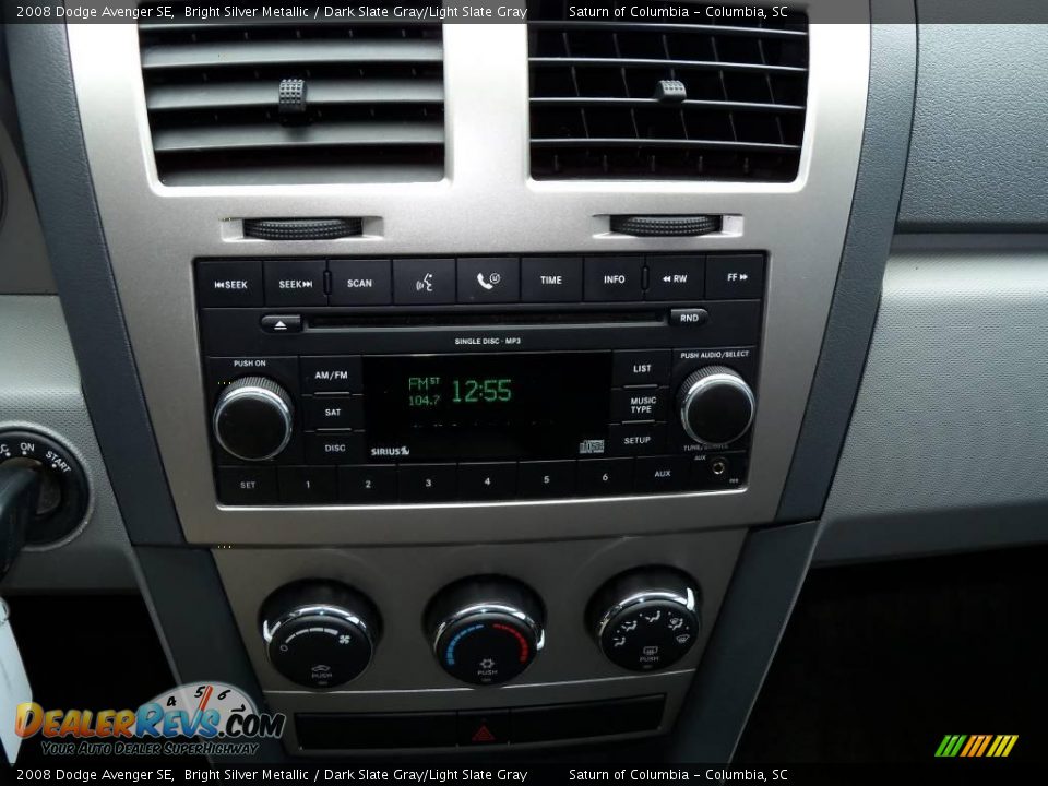 2008 Dodge Avenger SE Bright Silver Metallic / Dark Slate Gray/Light Slate Gray Photo #31