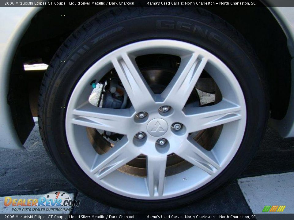 2006 Mitsubishi Eclipse GT Coupe Liquid Silver Metallic / Dark Charcoal Photo #27