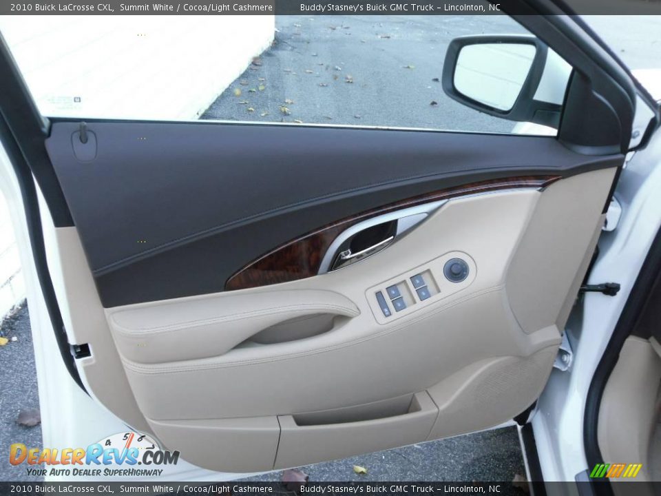 2010 Buick LaCrosse CXL Summit White / Cocoa/Light Cashmere Photo #8