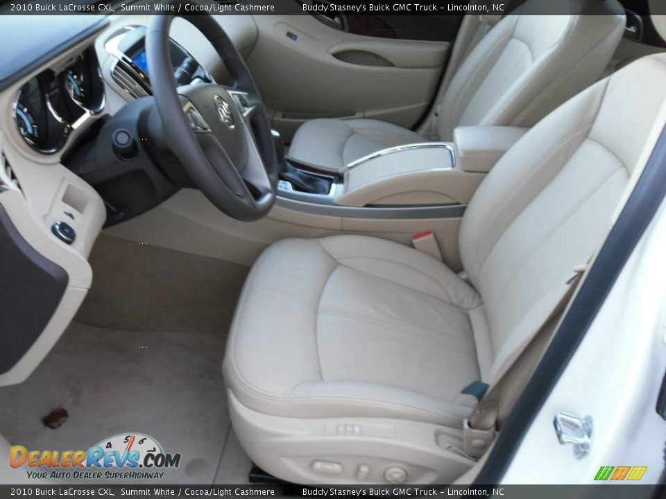 2010 Buick LaCrosse CXL Summit White / Cocoa/Light Cashmere Photo #9