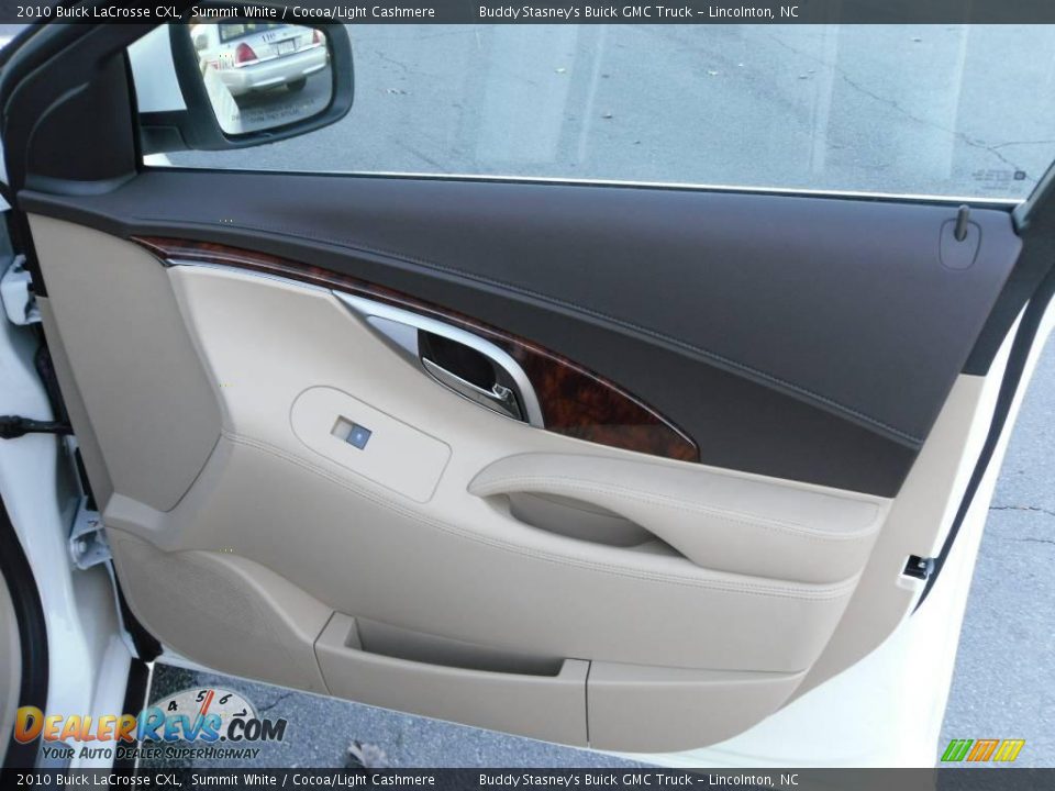 2010 Buick LaCrosse CXL Summit White / Cocoa/Light Cashmere Photo #16