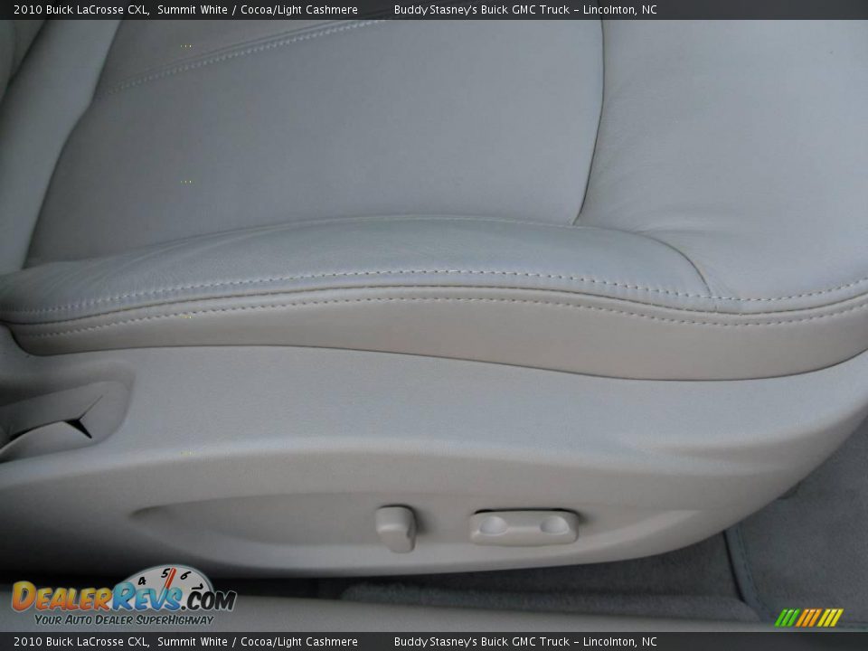 2010 Buick LaCrosse CXL Summit White / Cocoa/Light Cashmere Photo #18