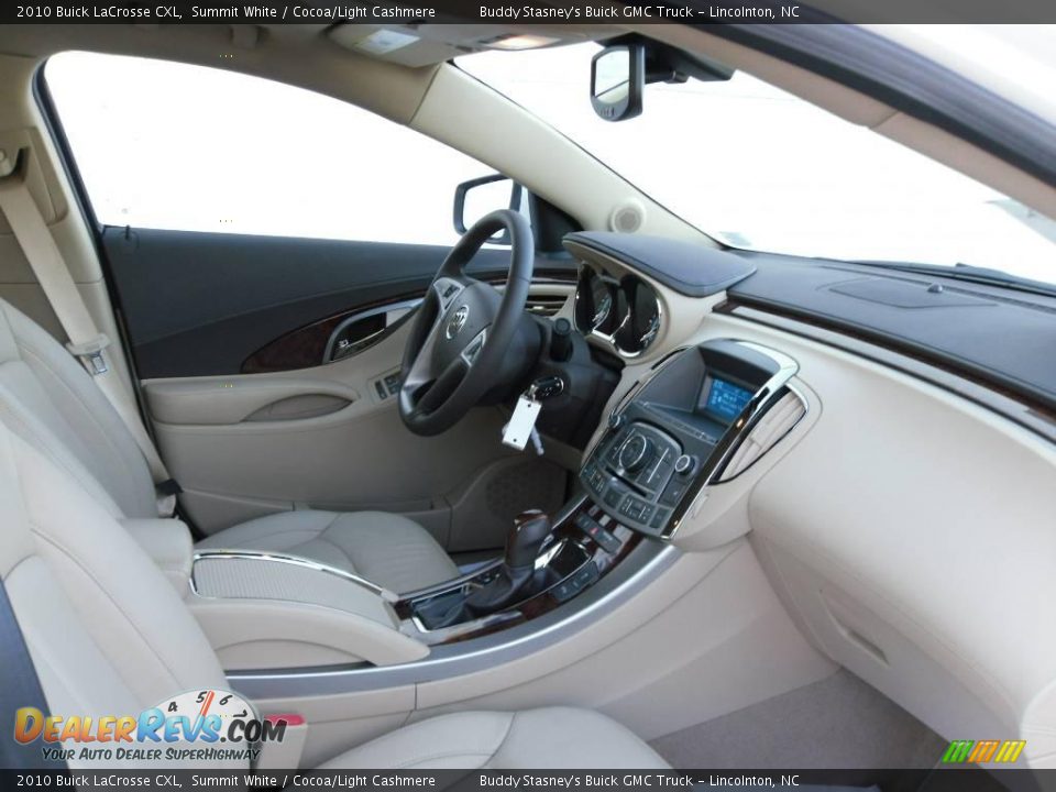 2010 Buick LaCrosse CXL Summit White / Cocoa/Light Cashmere Photo #19