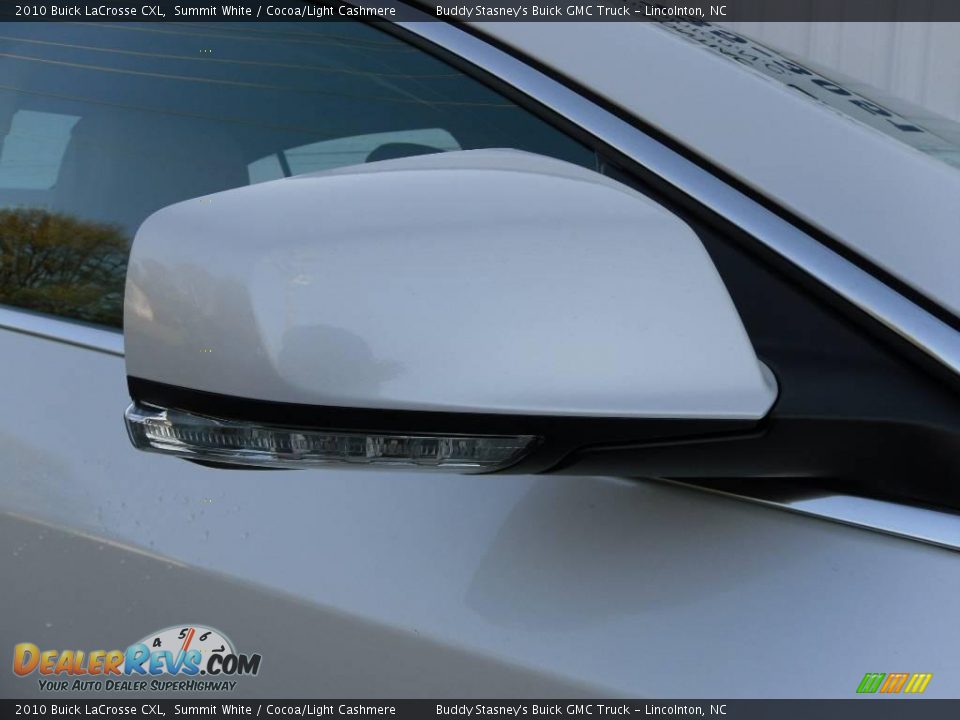 2010 Buick LaCrosse CXL Summit White / Cocoa/Light Cashmere Photo #20