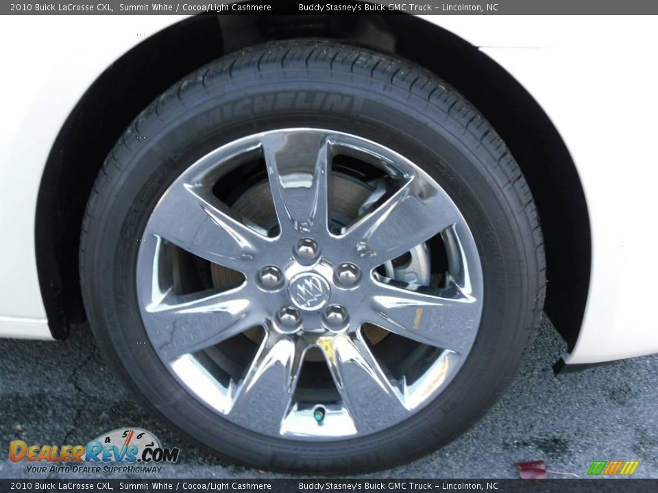 2010 Buick LaCrosse CXL Summit White / Cocoa/Light Cashmere Photo #21
