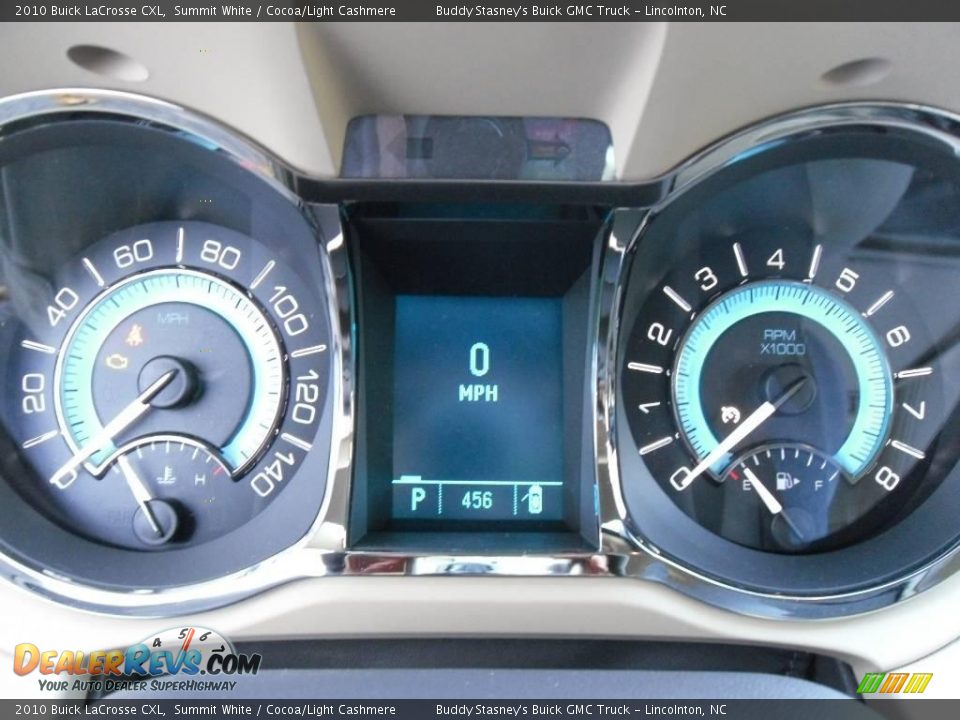 2010 Buick LaCrosse CXL Summit White / Cocoa/Light Cashmere Photo #24