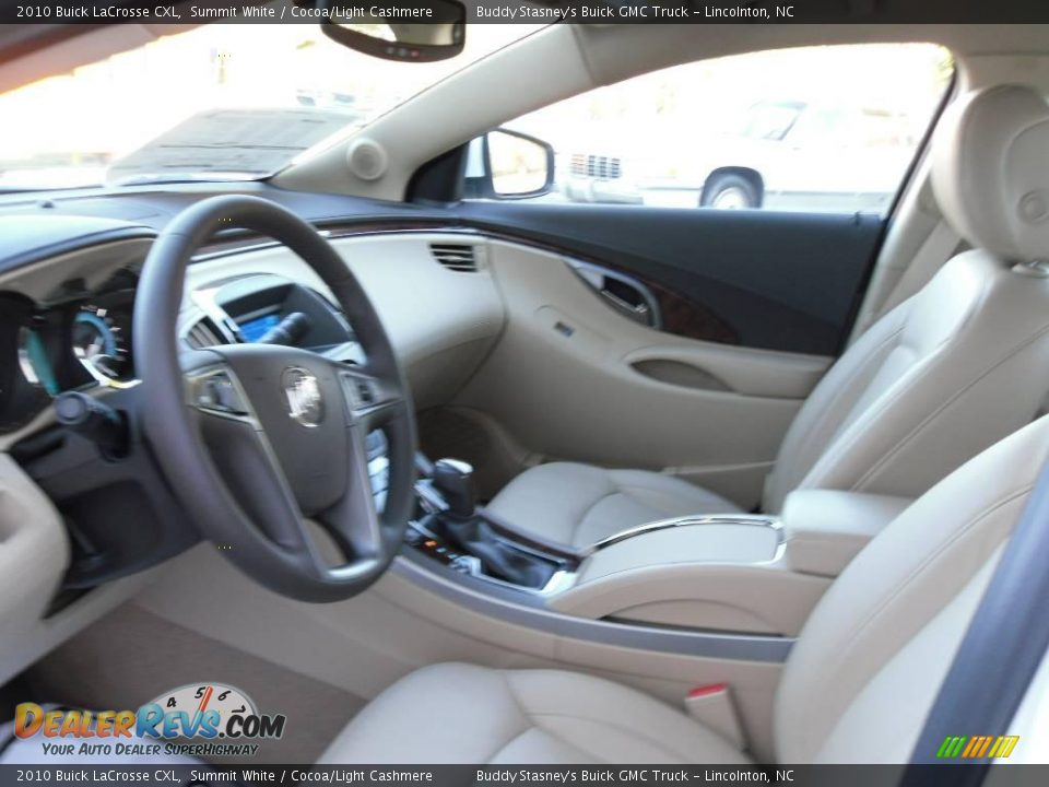 2010 Buick LaCrosse CXL Summit White / Cocoa/Light Cashmere Photo #25