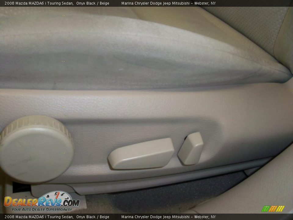 2008 Mazda MAZDA6 i Touring Sedan Onyx Black / Beige Photo #3
