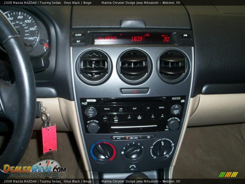 2008 Mazda MAZDA6 i Touring Sedan Onyx Black / Beige Photo #4