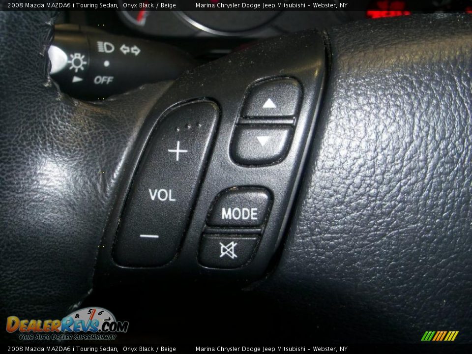 2008 Mazda MAZDA6 i Touring Sedan Onyx Black / Beige Photo #5