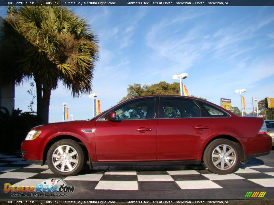 2008 Ford Taurus SEL Dark Ink Blue Metallic / Medium Light Stone Photo #2