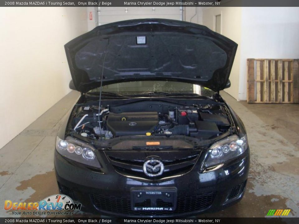 2008 Mazda MAZDA6 i Touring Sedan Onyx Black / Beige Photo #13
