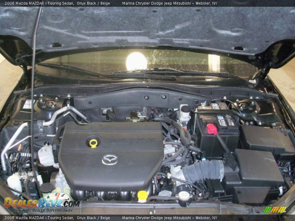2008 Mazda MAZDA6 i Touring Sedan Onyx Black / Beige Photo #14