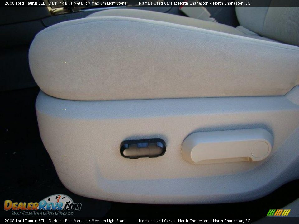 2008 Ford Taurus SEL Dark Ink Blue Metallic / Medium Light Stone Photo #13
