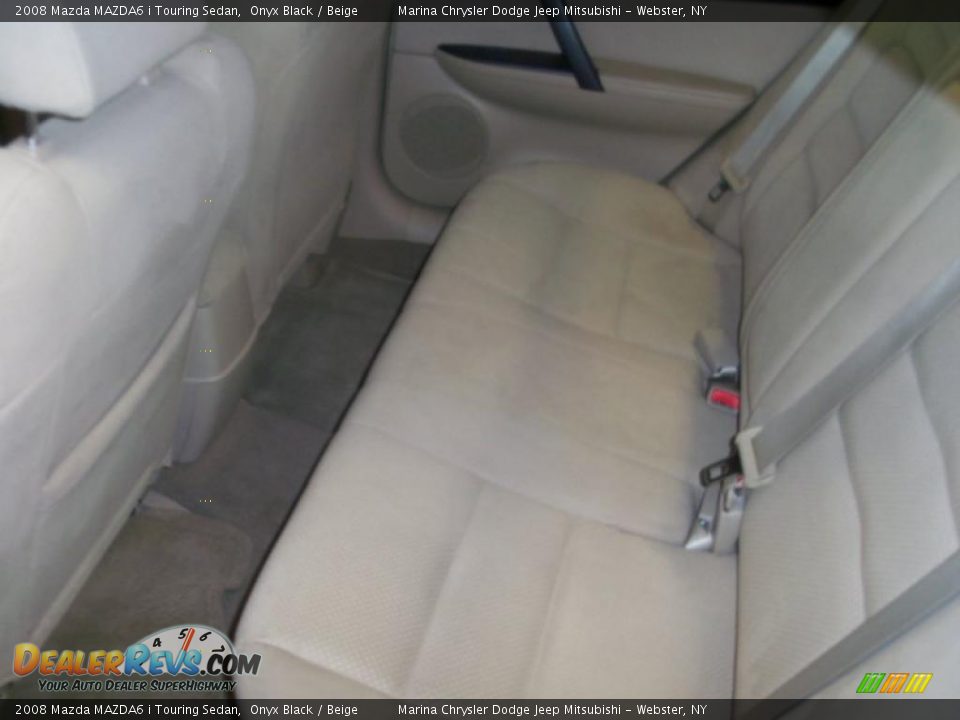 2008 Mazda MAZDA6 i Touring Sedan Onyx Black / Beige Photo #17