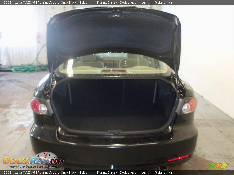 2008 Mazda MAZDA6 i Touring Sedan Onyx Black / Beige Photo #18
