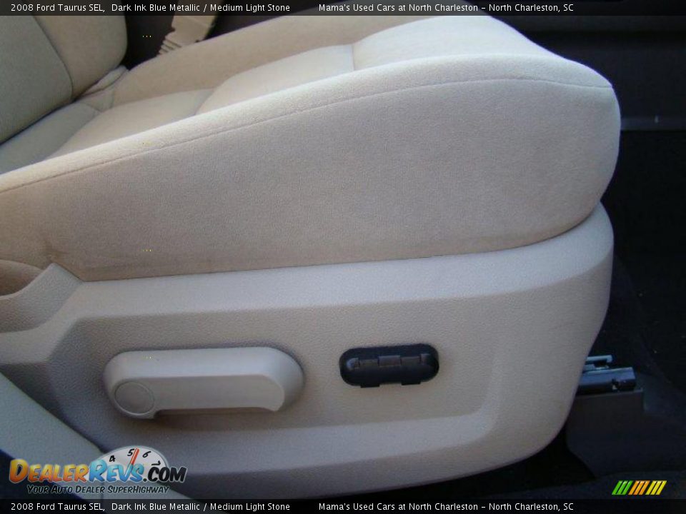 2008 Ford Taurus SEL Dark Ink Blue Metallic / Medium Light Stone Photo #18