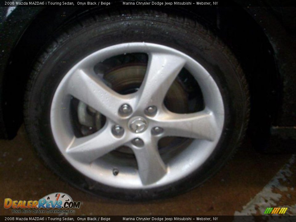 2008 Mazda MAZDA6 i Touring Sedan Onyx Black / Beige Photo #24