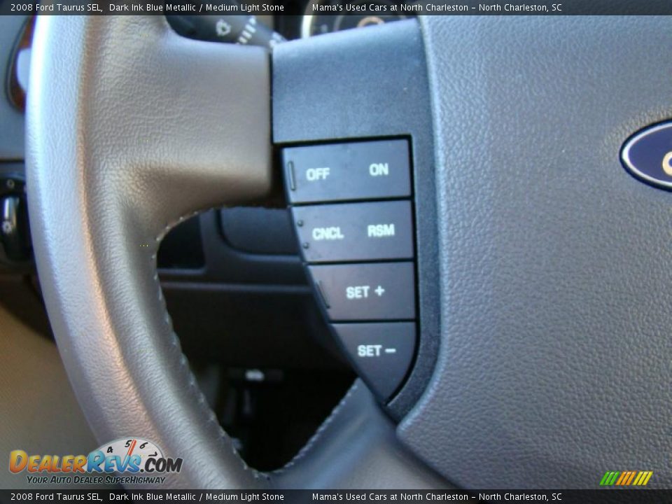2008 Ford Taurus SEL Dark Ink Blue Metallic / Medium Light Stone Photo #23