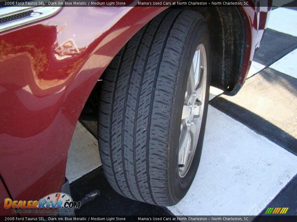 2008 Ford Taurus SEL Dark Ink Blue Metallic / Medium Light Stone Photo #30