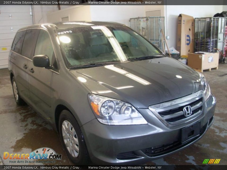 2007 Honda Odyssey LX Nimbus Gray Metallic / Gray Photo #10