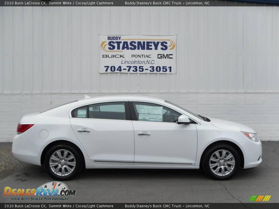 2010 Buick LaCrosse CX Summit White / Cocoa/Light Cashmere Photo #1