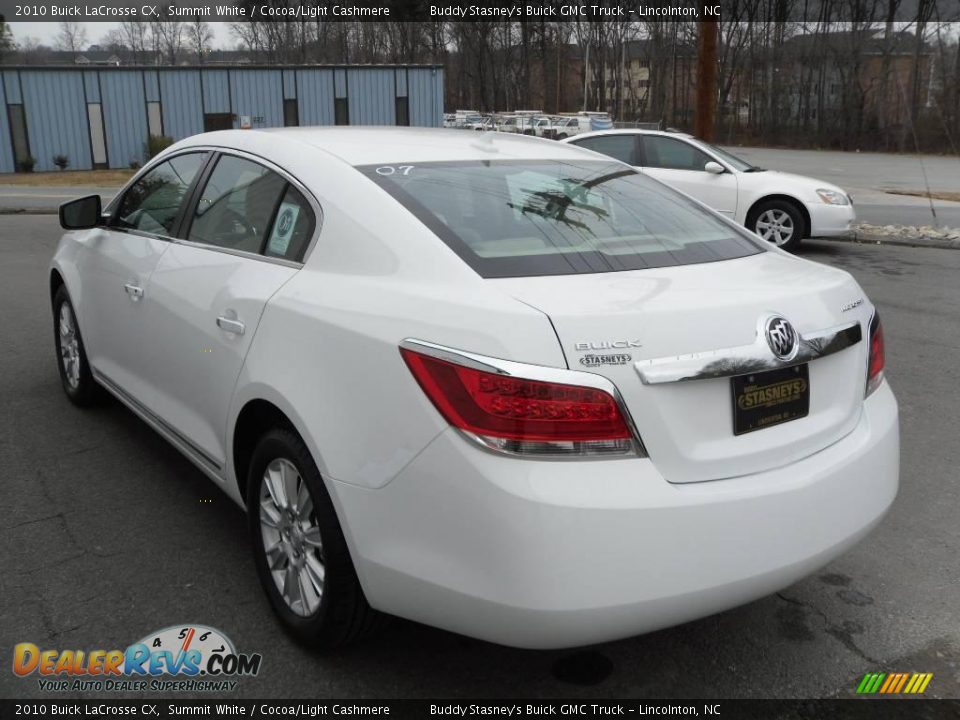 2010 Buick LaCrosse CX Summit White / Cocoa/Light Cashmere Photo #3