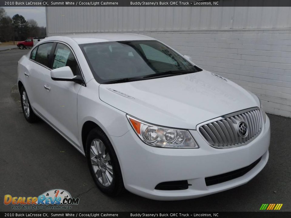2010 Buick LaCrosse CX Summit White / Cocoa/Light Cashmere Photo #6