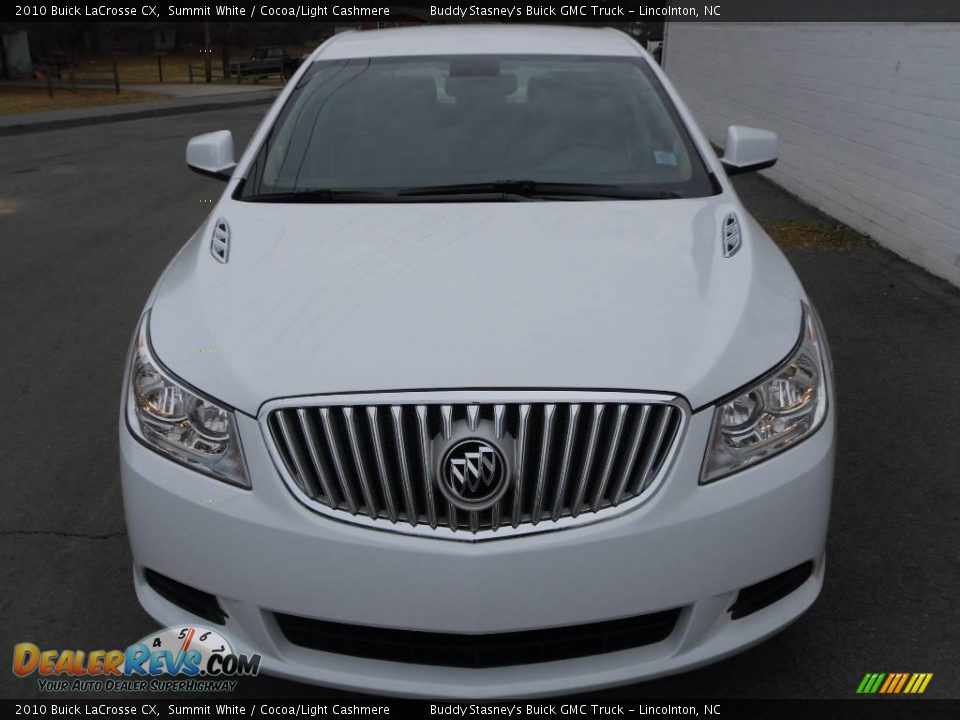 2010 Buick LaCrosse CX Summit White / Cocoa/Light Cashmere Photo #7