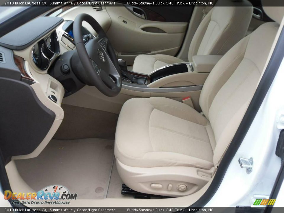 2010 Buick LaCrosse CX Summit White / Cocoa/Light Cashmere Photo #8