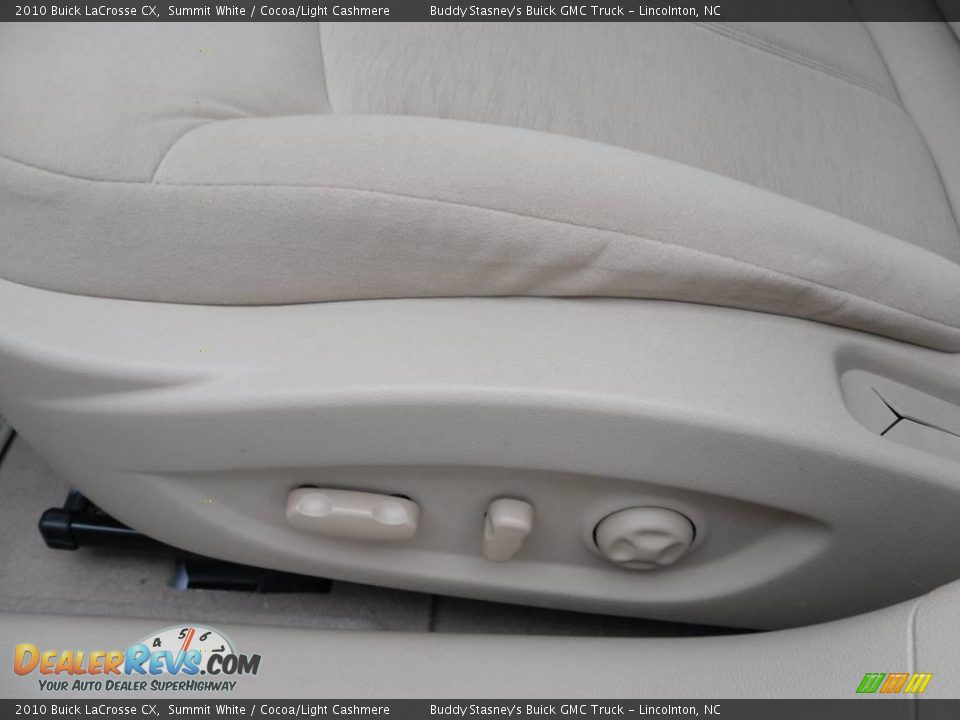 2010 Buick LaCrosse CX Summit White / Cocoa/Light Cashmere Photo #9