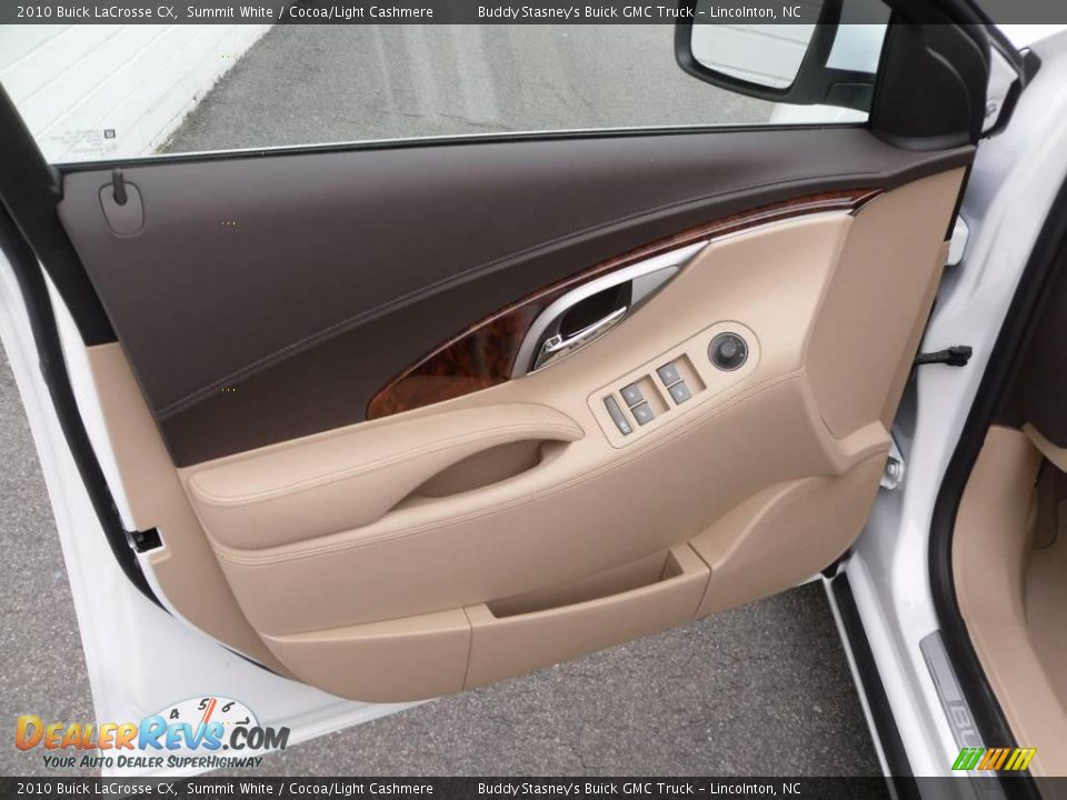 2010 Buick LaCrosse CX Summit White / Cocoa/Light Cashmere Photo #10
